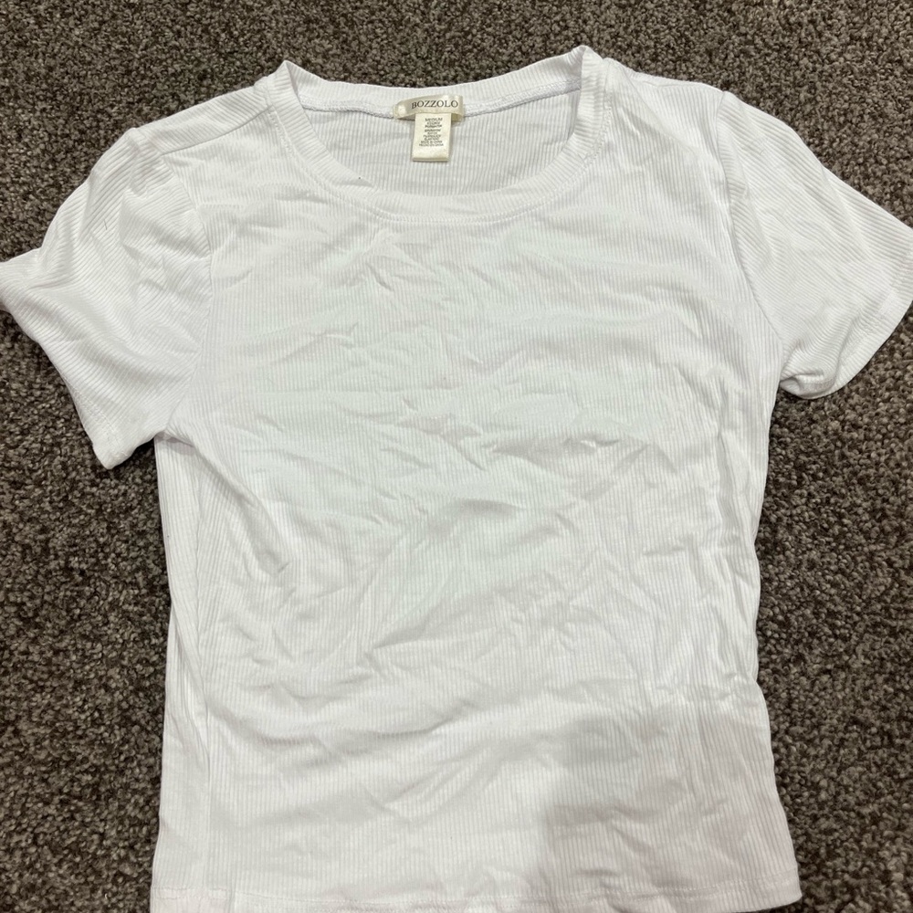 Ribbed White Shirt